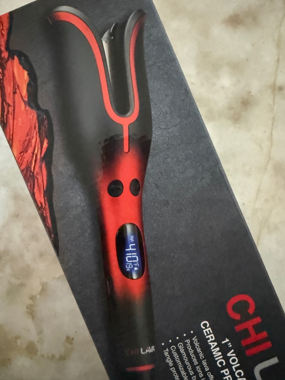 Chi Lava 1” Volcanic Lava Ceramic Pro Spin N Curl